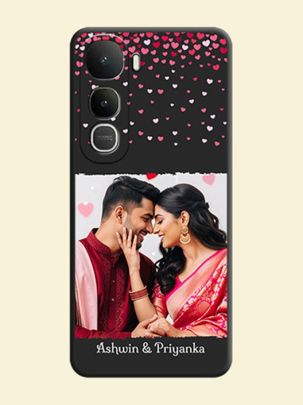Fall in Love with Your Partner on Photo On Space Black Custom Soft Matte Mobile Back Cover - Vivo Y400 5G