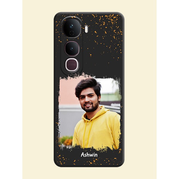 Spray Free Design on Photo On Space Black Custom Soft Matte Mobile Back Cover - Vivo Y400 Pro 5G Spray Free Design on Photo On Space Black Custom Soft Matte Mobile Back Cover - Vivo Y400 Pro 5G