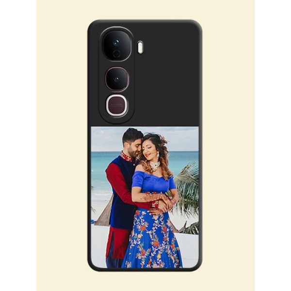 Image Upload With Space Black Color On Custom Soft Matte Mobile Back Cover - Vivo Y400 Pro 5G Image Upload With Space Black Color On Custom Soft Matte Mobile Back Cover - Vivo Y400 Pro 5G