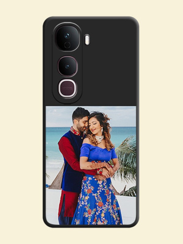 Image Upload With Space Black Color On Custom Soft Matte Mobile Back Cover - Vivo Y400 Pro 5G