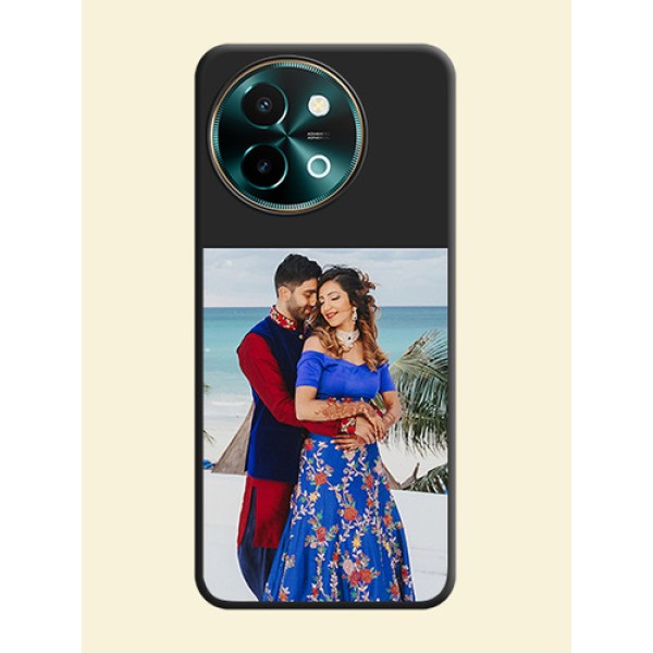 Image Upload With Space Black Color On Custom Soft Matte Mobile Back Cover - Vivo Y58 5G Image Upload With Space Black Color On Custom Soft Matte Mobile Back Cover - Vivo Y58 5G