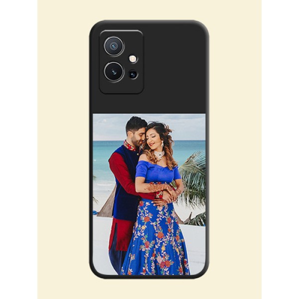 Image Upload With Space Black Color On Custom Soft Matte Mobile Back Cover - Vivo Y75 5G Image Upload With Space Black Color On Custom Soft Matte Mobile Back Cover - Vivo Y75 5G