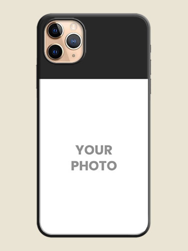 Custom Image Upload With Space Black Color On Custom Soft Matte Mobile Back Cover - iPhone 11 Pro Max - alternate view