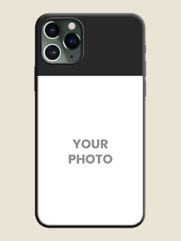 Custom Image Upload With Space Black Color On Custom Soft Matte Mobile Back Cover - iPhone 11 Pro - alternate view