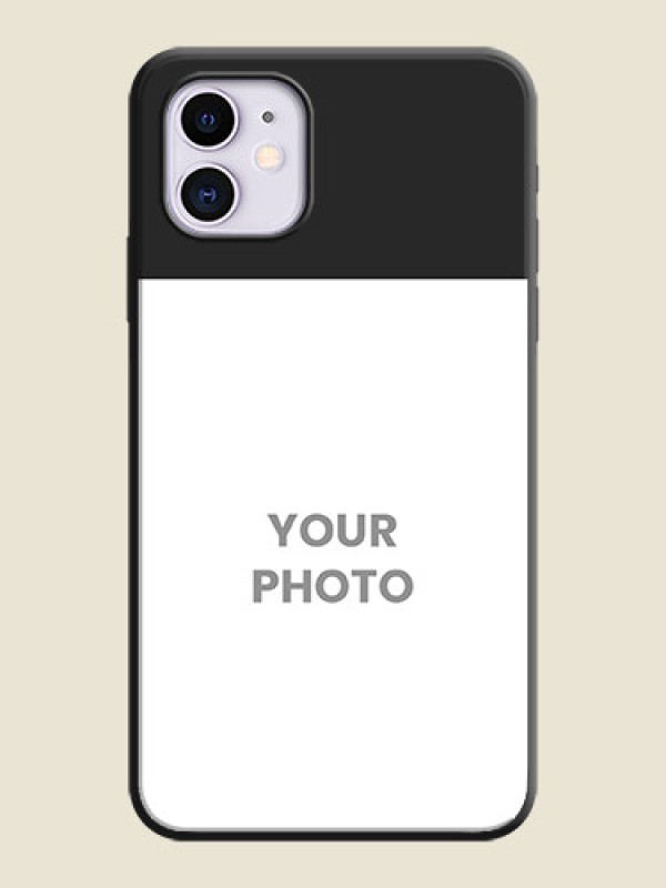 Custom Image Upload With Space Black Color On Custom Soft Matte Mobile Back Cover - iPhone 11 - alternate view