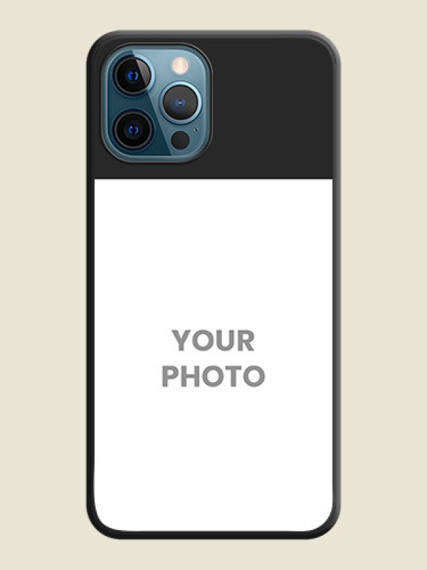 Custom Image Upload With Space Black Color On Custom Soft Matte Mobile Back Cover - iPhone 12 Pro - alternate view