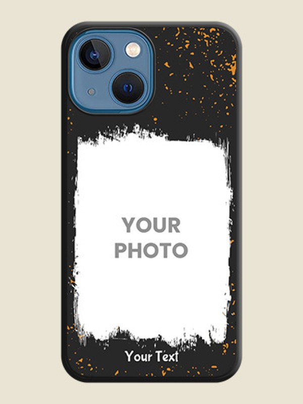 Custom Spray Free Design on Photo on Space Black Soft Matte Phone Cover - iPhone 13 Mini - alternate view