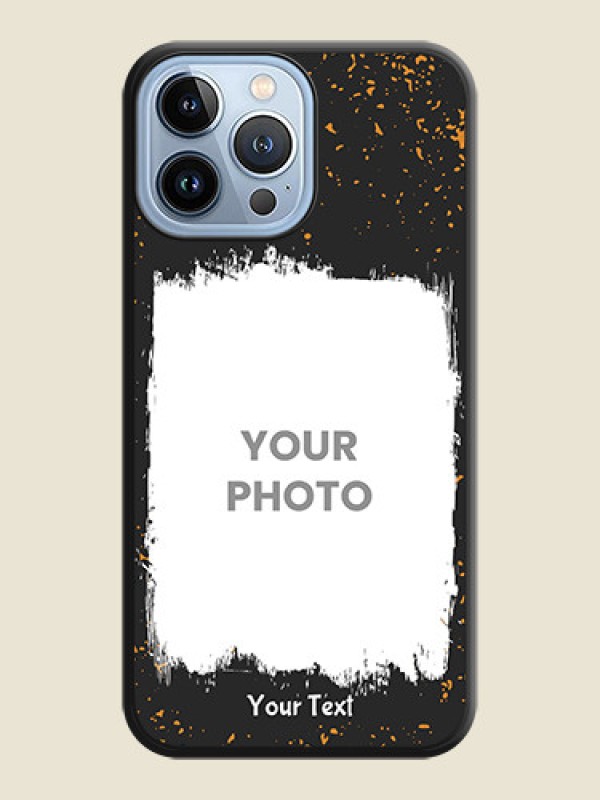 Custom Spray Free Design on Photo on Space Black Soft Matte Phone Cover - iPhone 13 Pro Max - alternate view