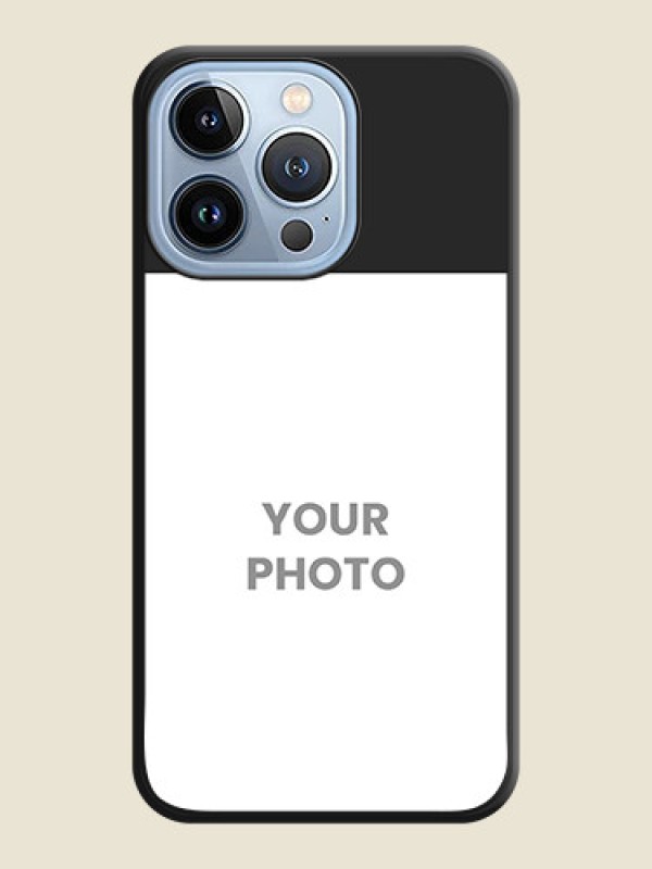 Custom Image Upload With Space Black Color On Custom Soft Matte Mobile Back Cover - iPhone 13 Pro - alternate view