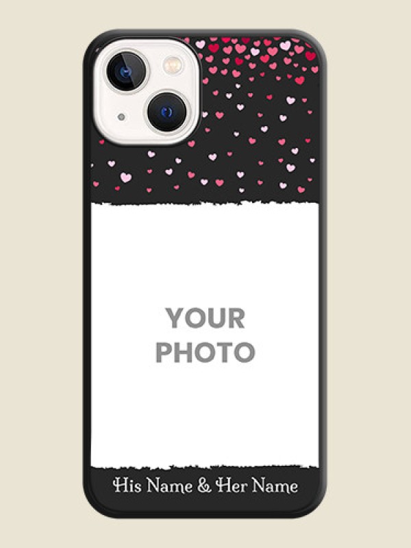Custom Fall in Love with Your Partner on Photo on Space Black Soft Matte Phone Cover - iPhone 13 - alternate view