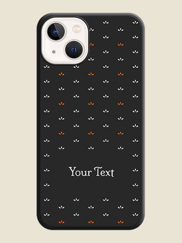 Custom Simple Pattern With Custom Text On Space Black Personalized Soft Matte Phone Covers -Apple Iphone 13 - alternate view