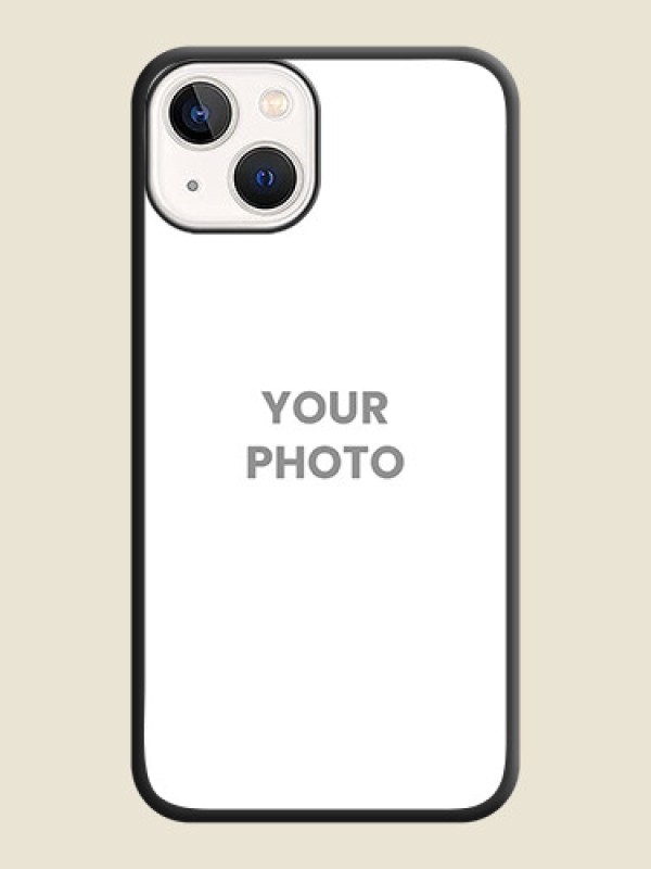 Custom Full Single Pic Upload On Space Black Personalized Soft Matte Phone Covers -Apple Iphone 14 Plus - alternate view
