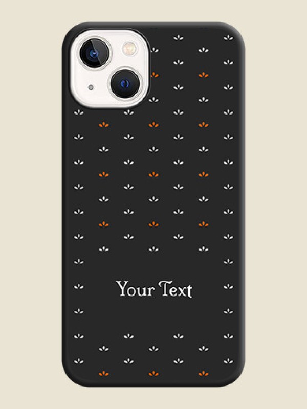 Custom Simple Pattern With Custom Text On Space Black Personalized Soft Matte Phone Covers -Apple Iphone 14 Plus - alternate view