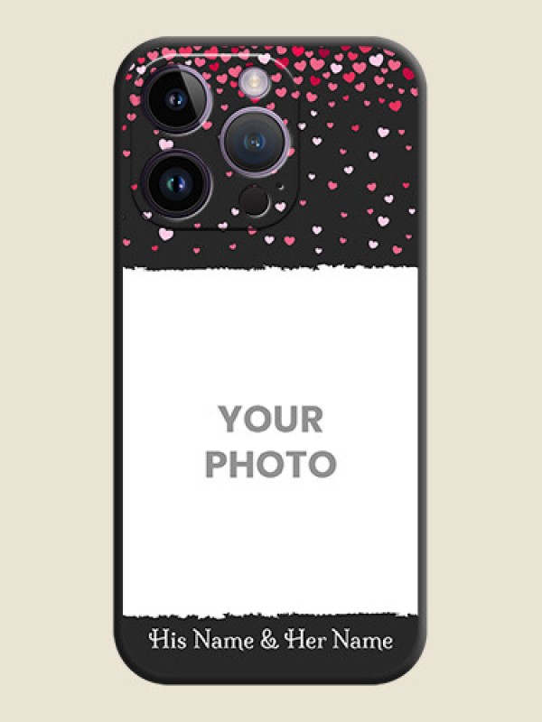 Custom Fall in Love with Your Partner  on Photo on Space Black Soft Matte Phone Cover - iPhone 14 Pro