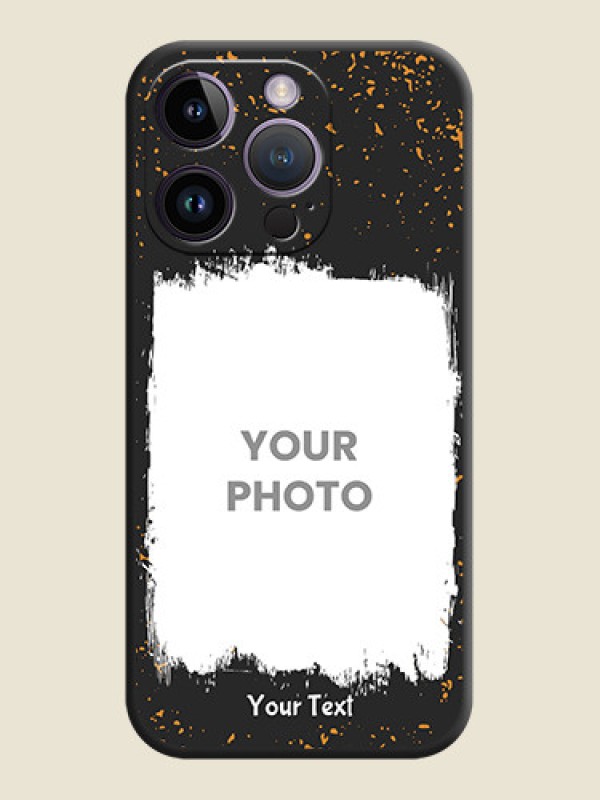 Custom Spray Free Design on Photo on Space Black Soft Matte Phone Cover - iPhone 14 Pro