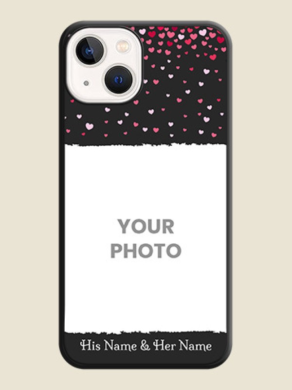 Custom Fall in Love with Your Partner  on Photo on Space Black Soft Matte Phone Cover - Apple iPhone 14 - alternate view