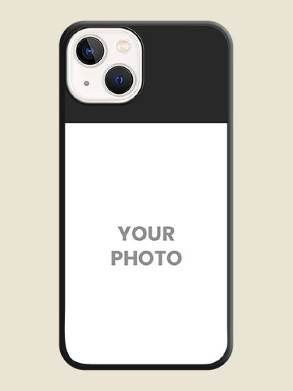 Custom Image Upload With Space Black Color On Custom Soft Matte Mobile Back Cover - iPhone 14 - alternate view