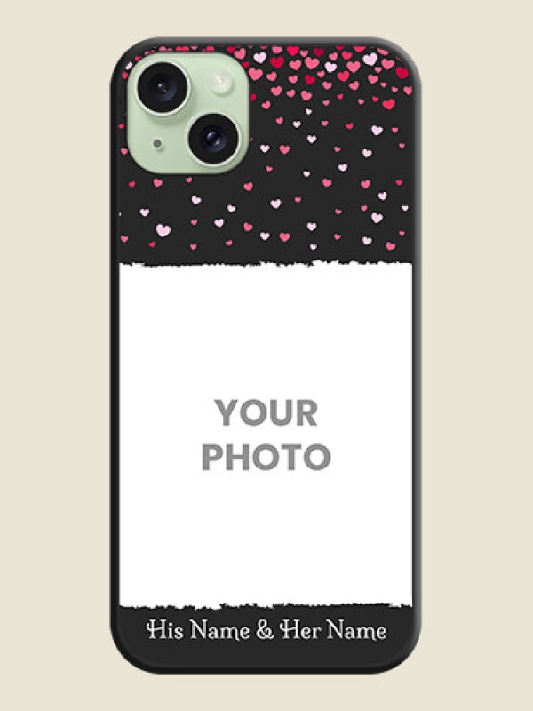 Custom Fall in Love with Your Partner - Photo on Space Black Soft Matte Phone Cover - iPhone 15 Plus - alternate view