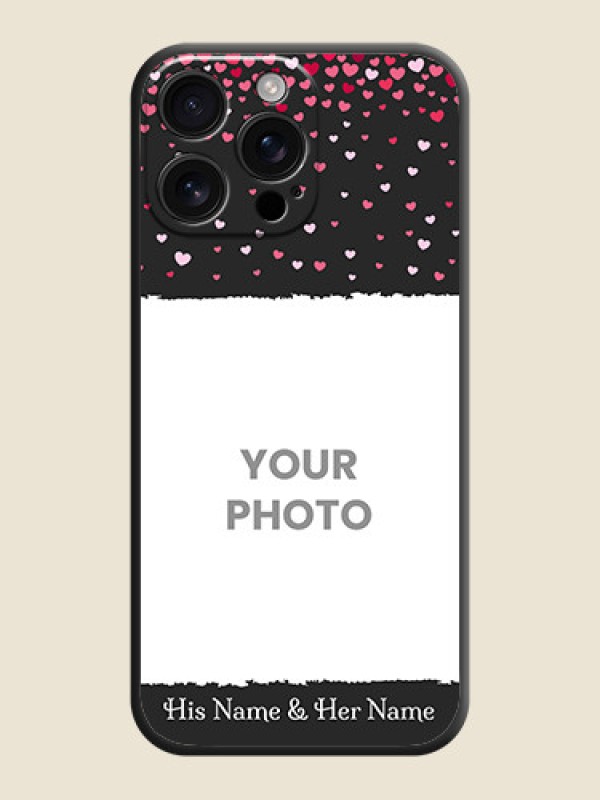Custom Fall in Love with Your Partner on Photo On Space Black Custom Soft Matte Mobile Back Cover - iPhone 16 Pro Max - alternate view