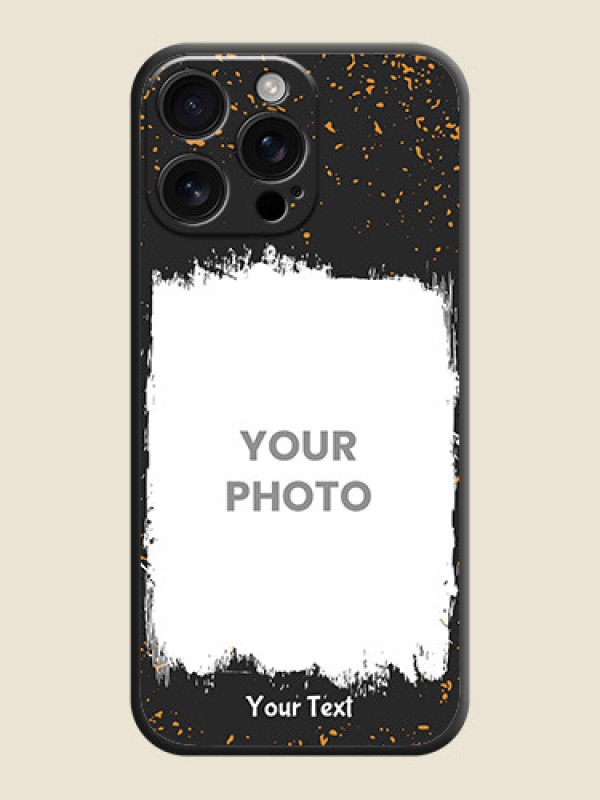 Custom Spray Free Design on Photo On Space Black Custom Soft Matte Mobile Back Cover - iPhone 16 Pro Max - alternate view