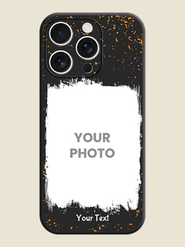 Custom Spray Free Design on Photo On Space Black Custom Soft Matte Mobile Back Cover - iPhone 16 Pro - alternate view
