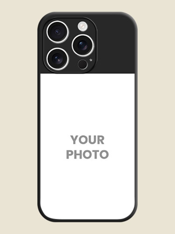 Custom Image Upload With Space Black Color On Custom Soft Matte Mobile Back Cover - iPhone 16 Pro - alternate view