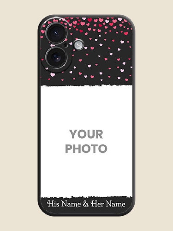 Custom Fall in Love with Your Partner on Photo On Space Black Custom Soft Matte Mobile Back Cover - iPhone 16 - alternate view