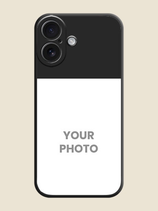 Custom Image Upload With Space Black Color On Custom Soft Matte Mobile Back Cover - iPhone 16 - alternate view