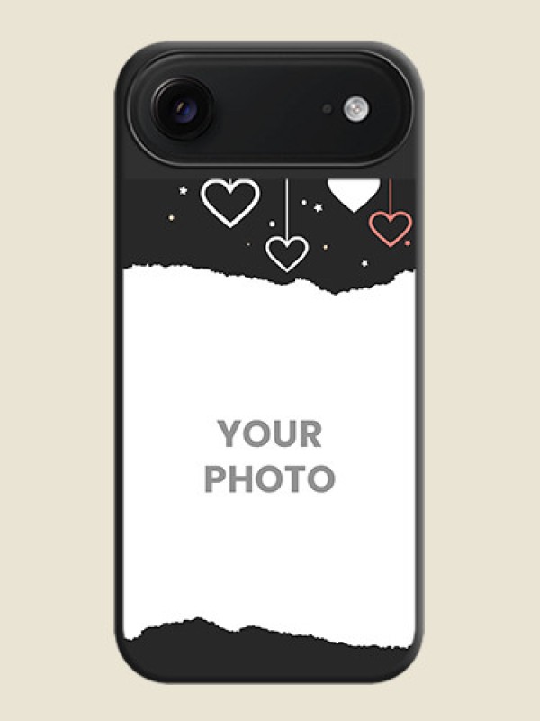 Custom Love Hangings with Splash Wave Picture On Space Black Custom Soft Matte Mobile Back Cover - Apple iPhone 17 Air - alternate view