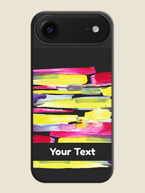 Custom Brush Coloured On Space Black Custom Soft Matte Mobile Back Cover - Apple iPhone 17 Air - alternate view