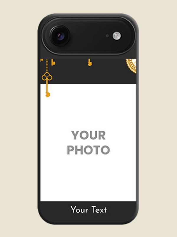 Custom Decorative Design with Text On Space Black Custom Soft Matte Mobile Back Cover - Apple iPhone 17 Air - alternate view