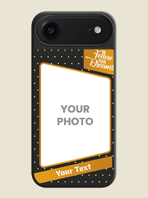 Custom Follow Your Dreams with White Dots On Space Black Custom Soft Matte Mobile Back Cover - Apple iPhone 17 Air - alternate view
