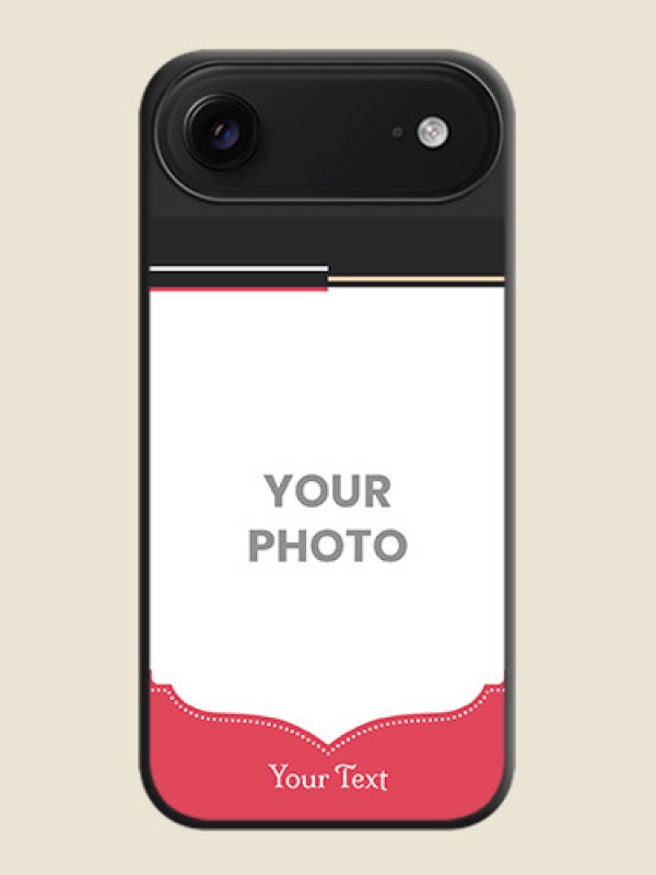 Custom Classic Plain Design with Name On Space Black Custom Soft Matte Mobile Back Cover - Apple iPhone 17 Air - alternate view