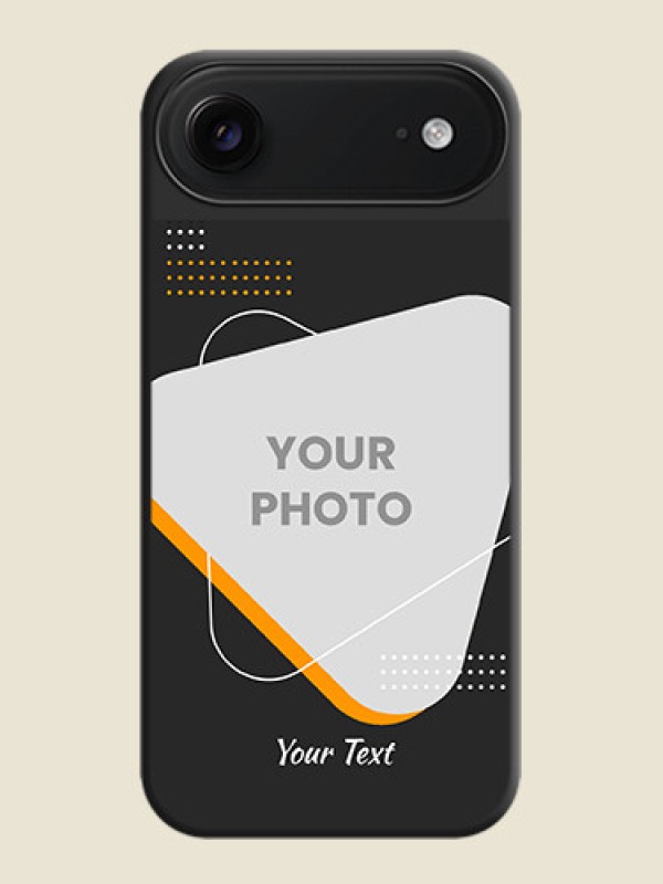 Custom Yellow Triangle on Photo On Space Black Custom Soft Matte Mobile Back Cover - Apple iPhone 17 Air - alternate view