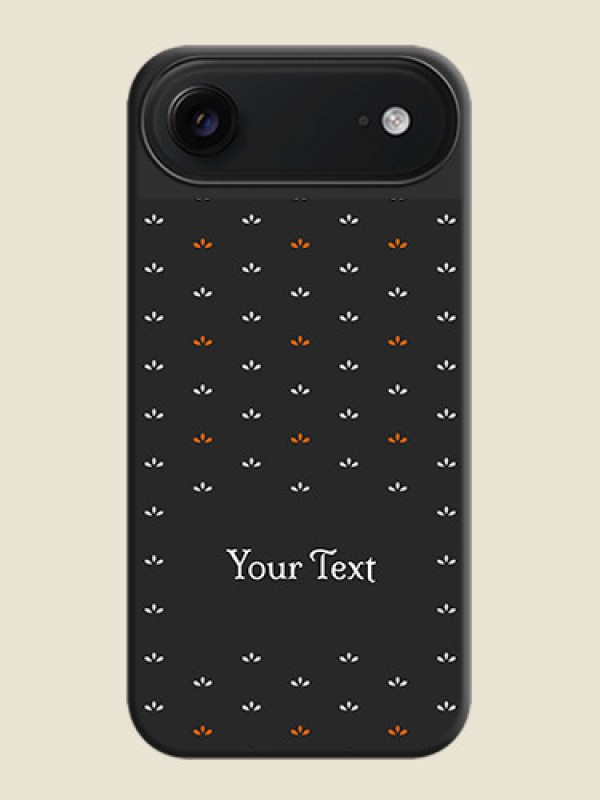Custom Simple Pattern With Custom Text On Space Black Custom Soft Matte Mobile Back Cover - Apple iPhone 17 Air - alternate view