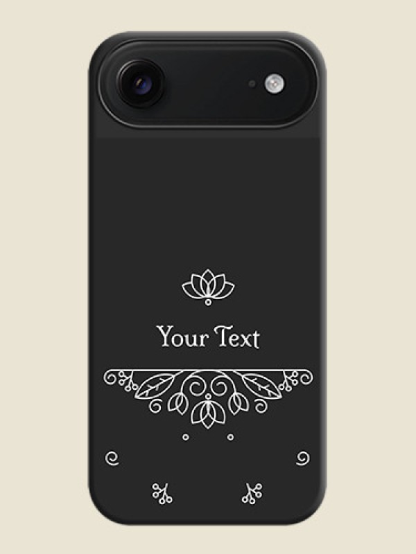Custom Lotus Garden Custom Text On Space Black Custom Soft Matte Mobile Back Cover - Apple iPhone 17 Air - alternate view