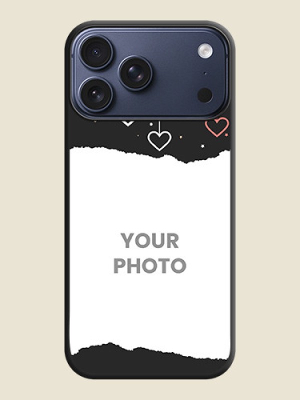 Custom Love Hangings with Splash Wave Picture On Space Black Custom Soft Matte Mobile Back Cover - Apple iPhone 17 Pro Max - alternate view