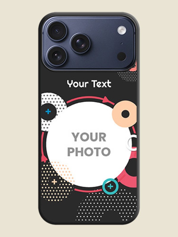 Custom Multicoloured Round Image On Space Black Custom Soft Matte Mobile Back Cover - Apple iPhone 17 Pro Max - alternate view