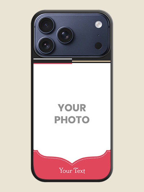 Custom Classic Plain Design with Name On Space Black Custom Soft Matte Mobile Back Cover - Apple iPhone 17 Pro Max - alternate view