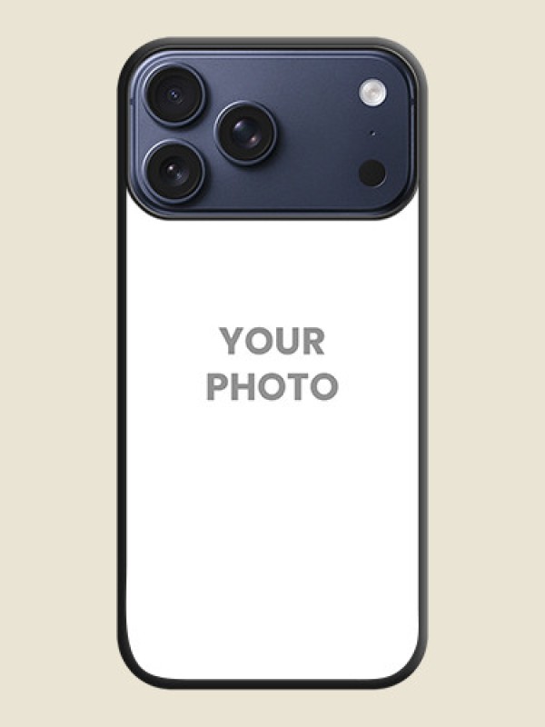 Custom Full Single Pic Upload On Space Black Custom Soft Matte Mobile Back Cover - Apple iPhone 17 Pro Max - alternate view