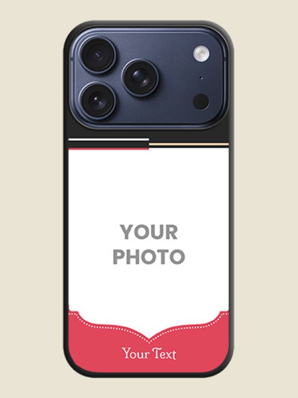 Custom Classic Plain Design with Name On Space Black Custom Soft Matte Mobile Back Cover - Apple iPhone 17 Pro - alternate view