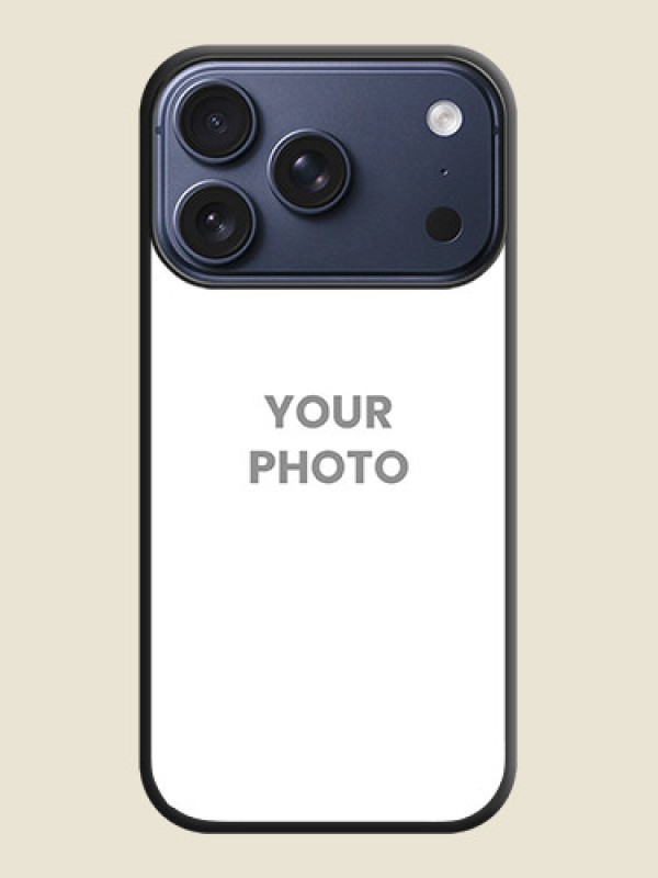 Custom Full Single Pic Upload On Space Black Custom Soft Matte Mobile Back Cover - Apple iPhone 17 Pro - alternate view