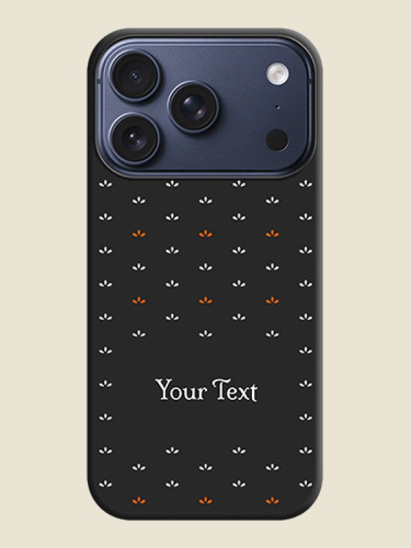 Custom Simple Pattern With Custom Text On Space Black Custom Soft Matte Mobile Back Cover - Apple iPhone 17 Pro - alternate view