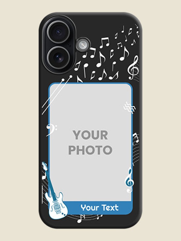 Custom Musical Theme Design with Text on Photo On Space Black Custom Soft Matte Mobile Back Cover - Apple iPhone 17 - alternate view
