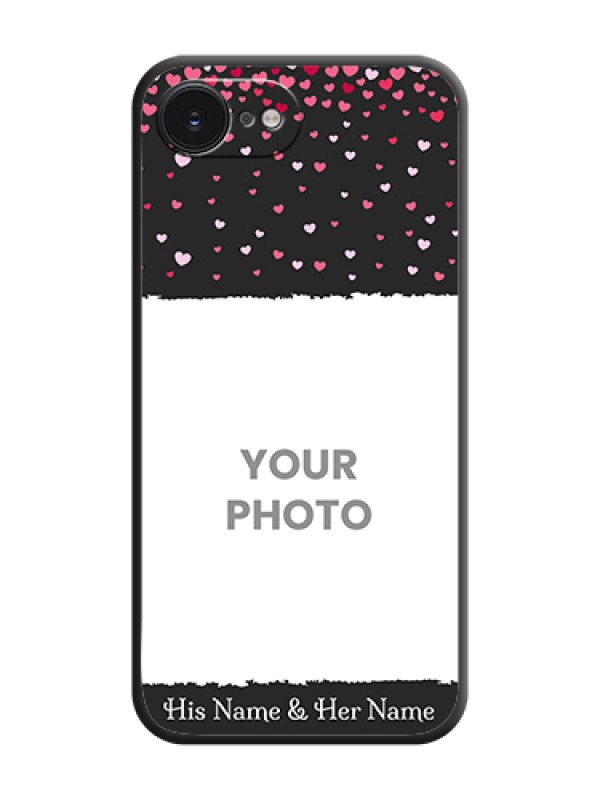 Custom Fall in Love with Your Partner on Photo On Space Black Custom Soft Matte Mobile Back Cover - Apple iPhone 17e - alternate view