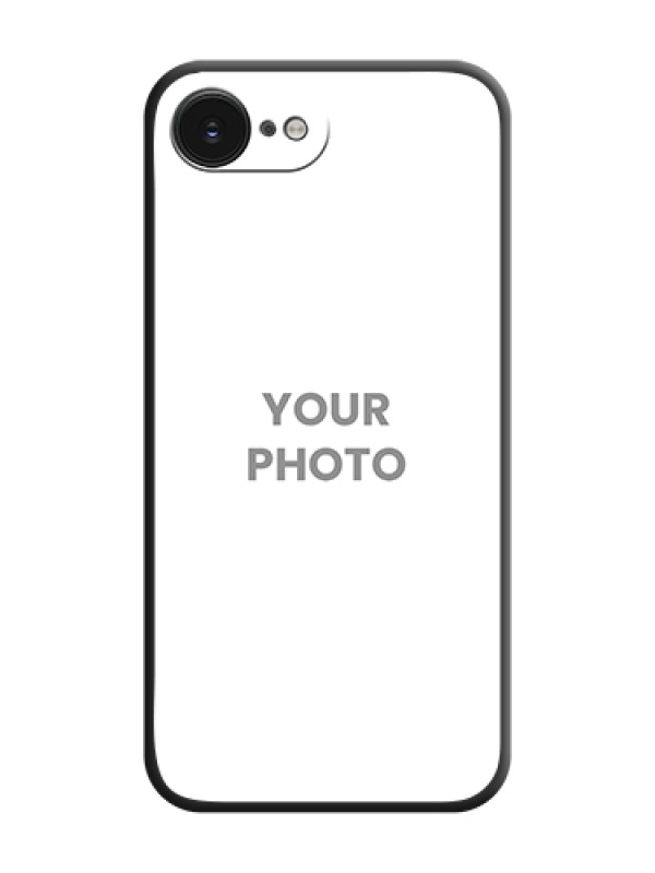 Custom Full Single Pic Upload On Space Black Custom Soft Matte Mobile Back Cover - Apple iPhone 17e - alternate view