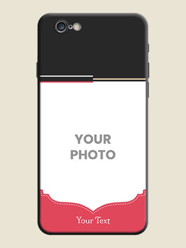 Custom Classic Plain Design with Name - Photo on Space Black Soft Matte Phone Cover - iPhone 6 Plus - alternate view