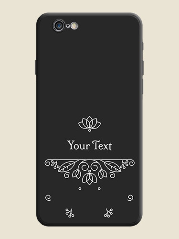 Custom Lotus Garden Custom Text On Space Black Personalized Soft Matte Phone Covers -Apple Iphone 6 Plus - alternate view