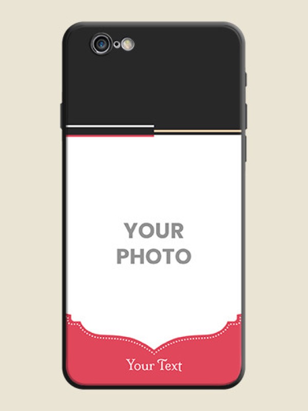 Custom Classic Plain Design with Name - Photo on Space Black Soft Matte Phone Cover - iPhone 6 - alternate view
