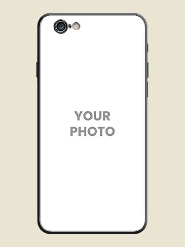 Custom Full Single Pic Upload On Space Black Personalized Soft Matte Phone Covers -Apple Iphone 6 - alternate view